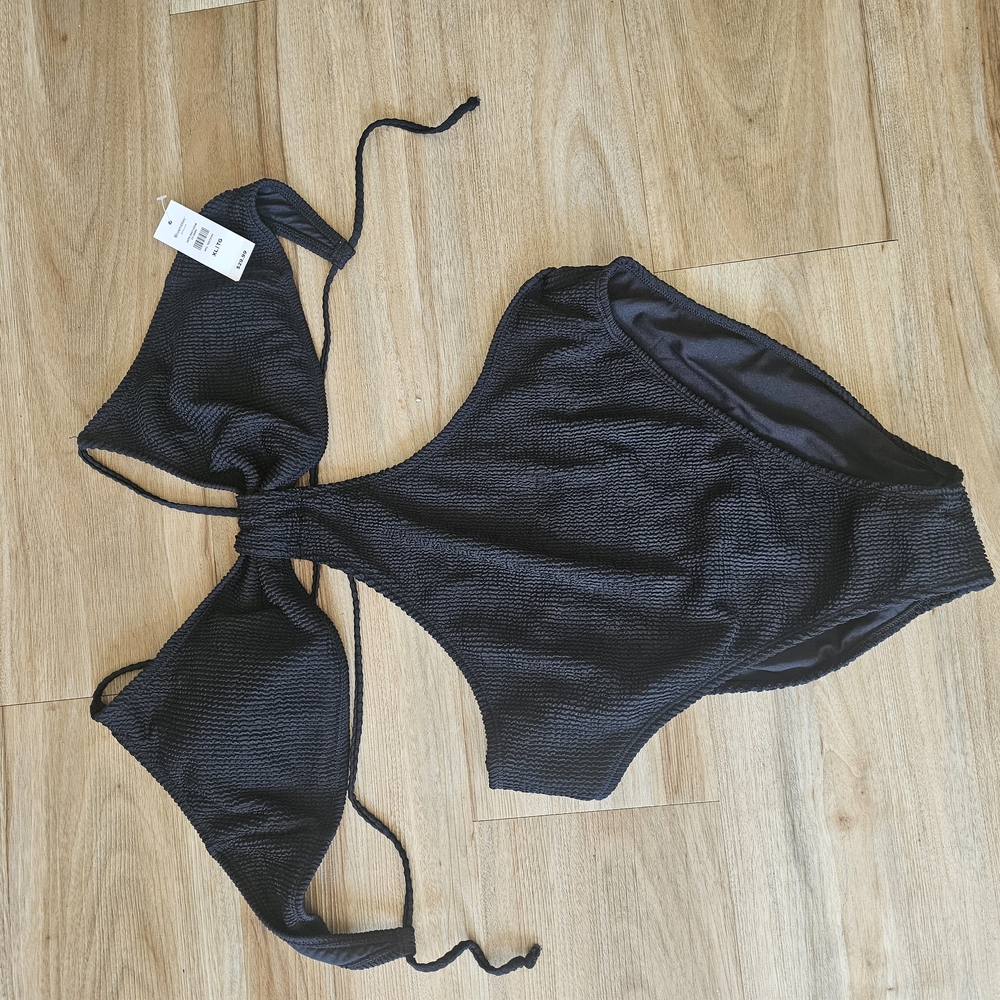 Bluenotes Black One-Piece Swimsuit